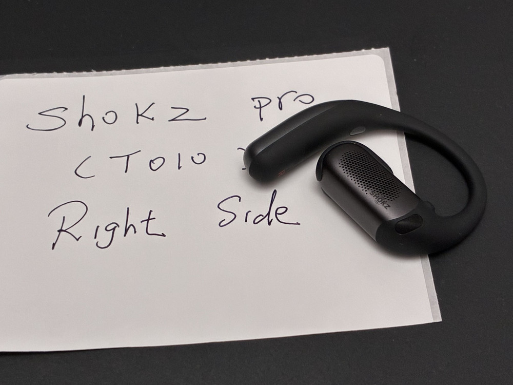 Shokz – OpenFit Pro (T010) -True Wireless Earbuds Black – Right Side
