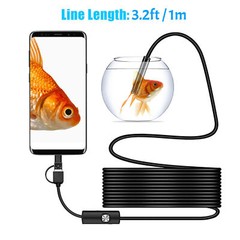 6LED HD Snake Endoscope Borescope Inspection Camera for USB Type C Android PC