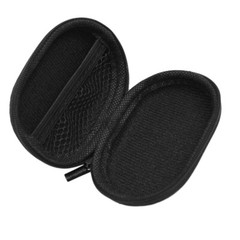 Small EVA Zippered Hard Case for Earphone Earbud Storage – Black