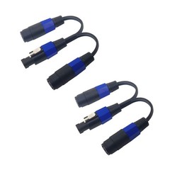 speakon Splitter Cable 1 Male 2 Female Speaker Break Out Splitter Speak-on Cable