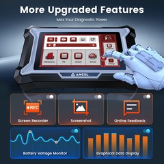 All System OBD2 Scanner Car Diagnostic Tool ABS,DPF,EPB,SAS,SRS,TPMS,Engine Scan
