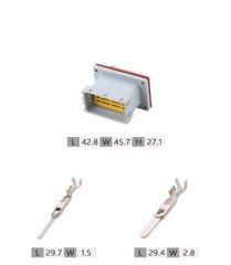 1 set 24pin Car ECU controller computer modification plug DJ7241-1.5/2.8-11