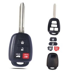 SUPALAND Key Fob Shell Case Replacement Fits for Toyota Camry Corolla RAV4