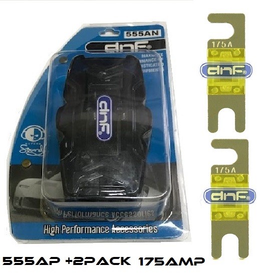 DNF 1 IN 4G 2 OUT 8G ANL MINI FUSE HOLDER + ANM 175 AMP FUSES- SHIPS FREE TODAY!