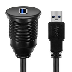 Icespring Usb 3.0 Male To Usb 3.0 Female Aux Flush Mount Car Mount Extension