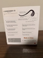 IKXO Q1 PRO Bone Conduction Neckband Headset Red IPX8 BT Built-In MP3 8GB