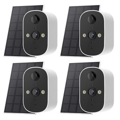 4PCS WiFi Camera Solar Outdoor Wireless Battery Powered Audio Security Camera