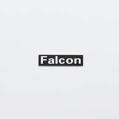 FALCON LS3/5A Speaker Grill Logo Badge Aluminum 40mm(1.57″)X10mm(0.39″)