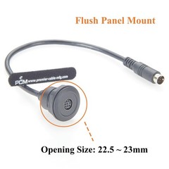 Plinkwirekb Mini DIN 8 Pin Male to Female Extension Cable Flush Panel Mount M…