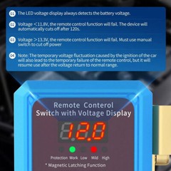 12V/24V 240A Remote Battery Kill Switch Anti-Theft Disconnect w/LED Display US