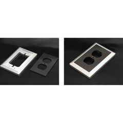 Oyaide Electric High Grade Outlet Base Plate WPC-Z Aluminum Carbon Body New