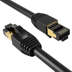 CAT8 Ethernet Cable Super Speed 40Gbps LAN 3ft 6ft 10ft 25ft Black Gold