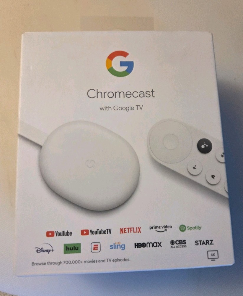 New Google Chromecast GA01919-US Snow