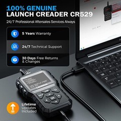 LAUNCH OBD2 Scanner CR529 OBDII Code Reader Car Check Engine Diagnostic Tool I/M