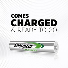 Recharge Universal Rechargeable AAA Batteries 8 Pack, Triple A Batteries
