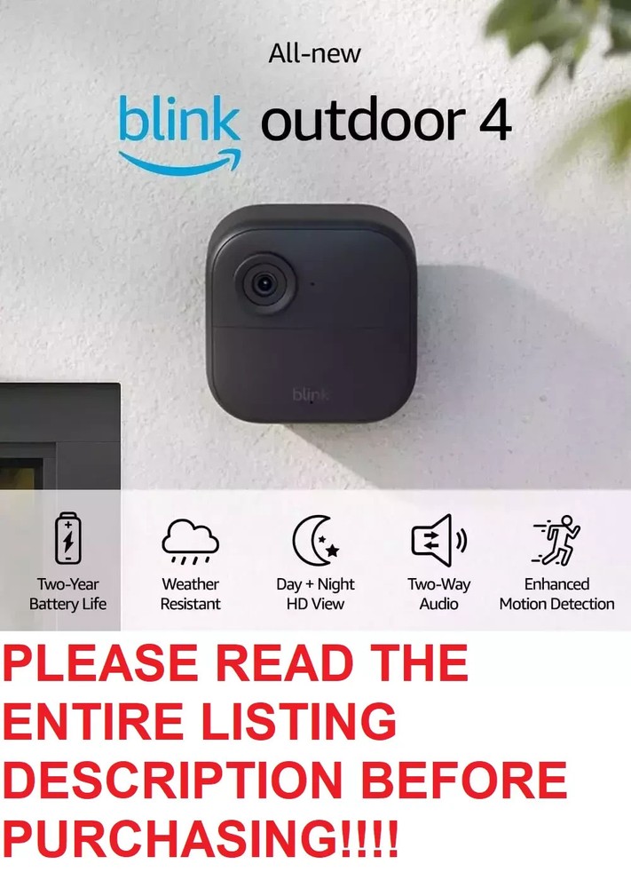 Blink Outdoor 4th Gen Wire-free smart security cam 2 way Audio HD Add-on Camera