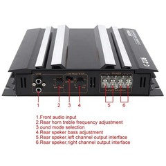 3800W Car Amplifier Bass Amplifier 12V Subwoofer 2 Channel Power Amplifier New