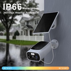 SolarCam 2K Wireless Outdoor Security Camera – Solar-Powered No Monthly Fees