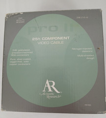 Acoustic Research Pro 2 RCA 25 ft Component Video Cable 24K Gold Plated