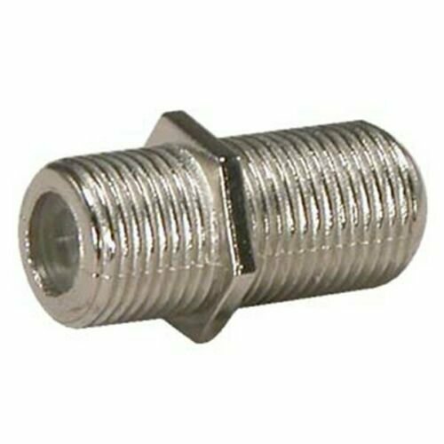 F-Type Female/Female Dual Inline Coupler Screw Connector Coax Coaxial Cable