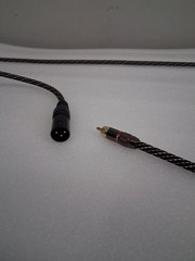 YYTCG XLR Male to RCA Male Gold Plated Audio Cable 1:2 Split Black/White