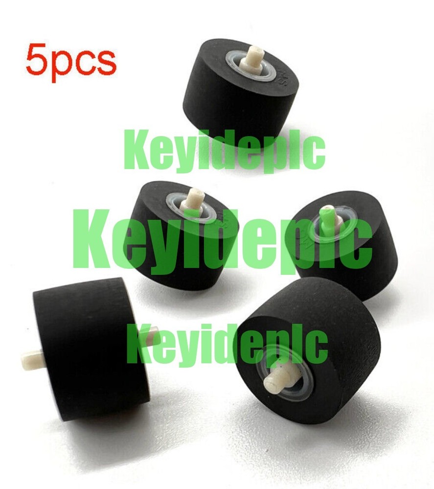 5pcs Pinch Roller Rings with 10x6x1.5mm Shaft for Cassette Tape Deck Recorders