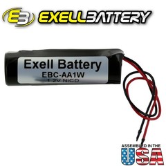 Exell 1.2V Custom NiCd 1000mAh Battery Pack w/ 5″ AWG Bare Wire Leads