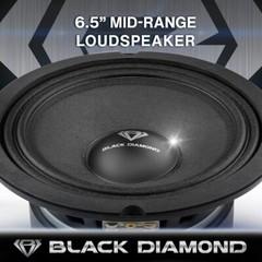 Black Diamond 6.5″ Mid Range Loudspeaker with Bullet 450 Watts 8-Ohm DIA-M6