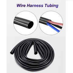 Black PVC Cable Sleeve Tubing Wire Harness Wrap Wiring Loom Cover Protection Lot