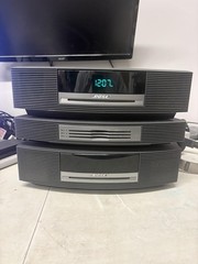 Bose Wave Music System Clock Radio CD AM/FM Gray Multi-CD Changer Lot Of 3 PARTS