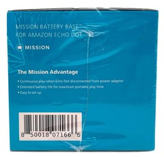 Mission Battery Base For Amazon Echo Dot 4th Generations White MC95W NEW SEALED