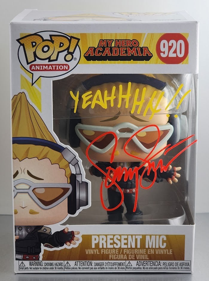 Sonny Strait Signed Autographed Quoted Funko Pop PRESENT MIC My Hero Ac G2U