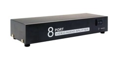 1 In 8 Out RCA AV Splitter 1 Input 8 Outputs Analog Video Stereo Audio Splitter