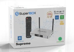 New Top SuperBox Supreme + Mini Keyboard – 26 apps, Split Screen, Live DVR, 18+