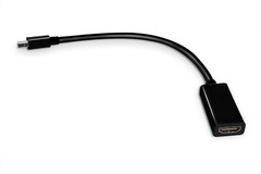 LOT Mini DisplayPort to HDMI Adapter 4K/1080P Mini DP Male to HDMI Female Black