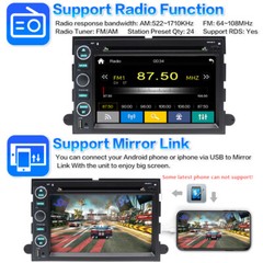 For 2004-2008 Ford F150/250 Car DVD CD Player Stereo Radio with Carplay Back Cam
