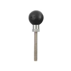 RAM Mount Stainless Steel Rod with 0.25″-20 Thread 1 inch Ball RAM-B-273U