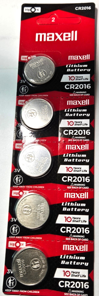 5 PK CR2016 MAXELL (MADE IN JAPAN) DL2016 ECR2016 (GREAT EXP 12/36) FREE SHIP