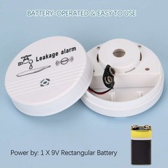 2 Pack Water Leak Detector 90 Db Flood Detection Auto Alarm Sensor For Bathrooms