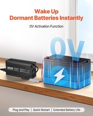 VEVOR 12V 20A Lithium Battery Charger 14.6V AC-DC LiFePO4 Smart Charger for RV
