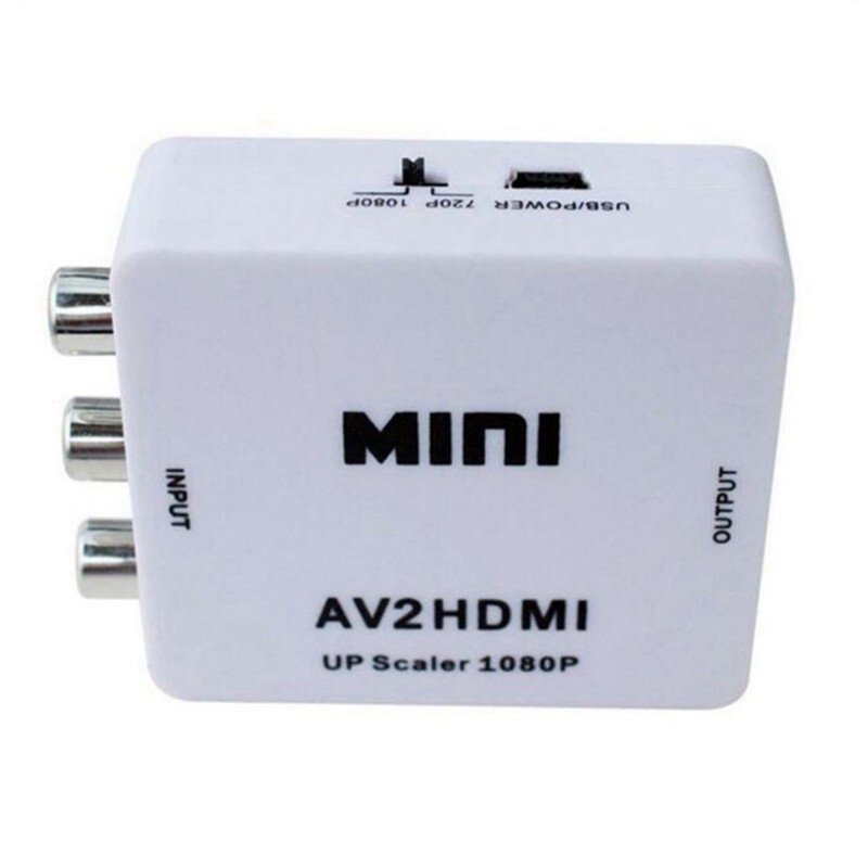 RCA AV to HDMI HD Converter Composite CVBS Video Adapter Wii NES SNES
