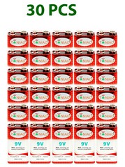 30 PCS 9V 6F22 Heavy Duty Batteries Zinc Carbon 0% Mercury Battery Free Shipping