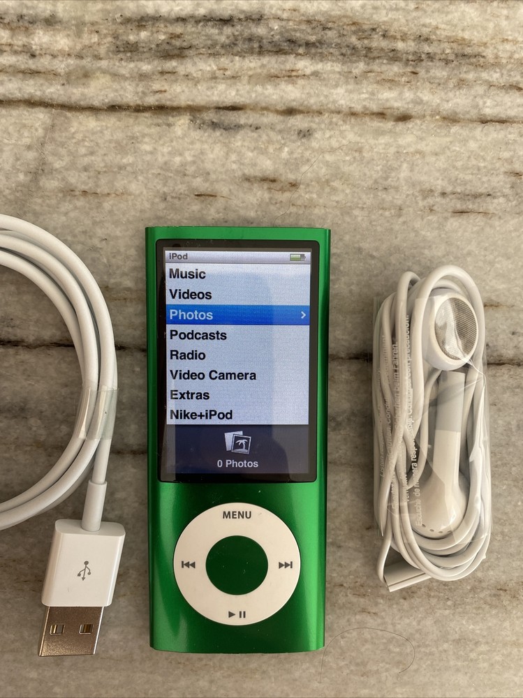 Apple iPod nano 5th Generation Green (16 GB) New Battery. Fast shipping