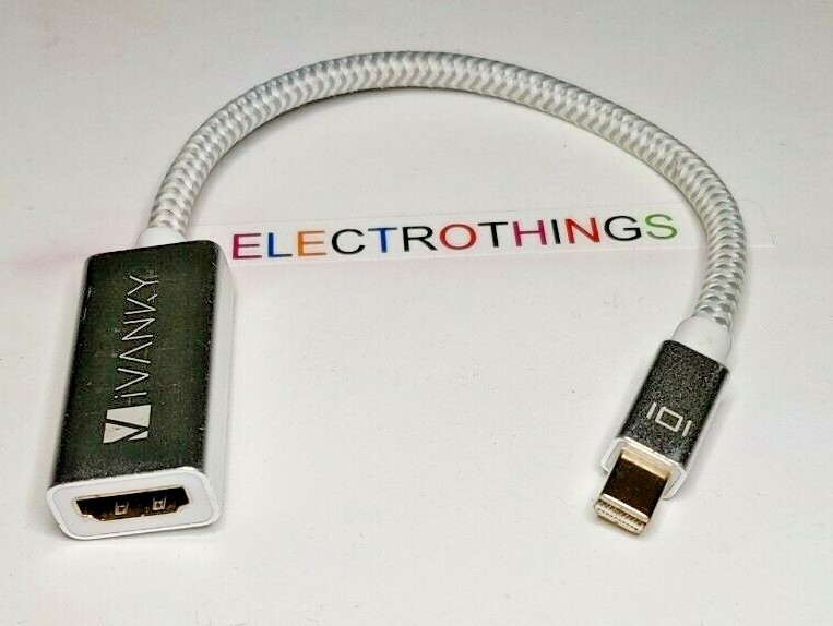 Mini DisplayPort HDMI AdapterAmazon Basics Nylon Braided cable, Aluminum Body