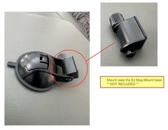 Chevy Corvette C6 rear view mirror radar detector mount – Escort / Uniden