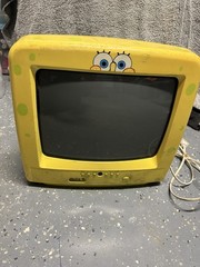 Nickelodeon SpongeBob SquarePants 13″ CRT TV Model SB314 Turns On NO REMOTE