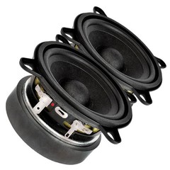 Pair Faital Pro 3FE25 3″ Midrange full-range Woofer Speaker 16 ohm 40W 91dB