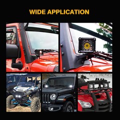 AUXBEAM 3″ LED Work Light Bar Spot Pods Fog Lamp Offroad SUV ATV Driving Truck