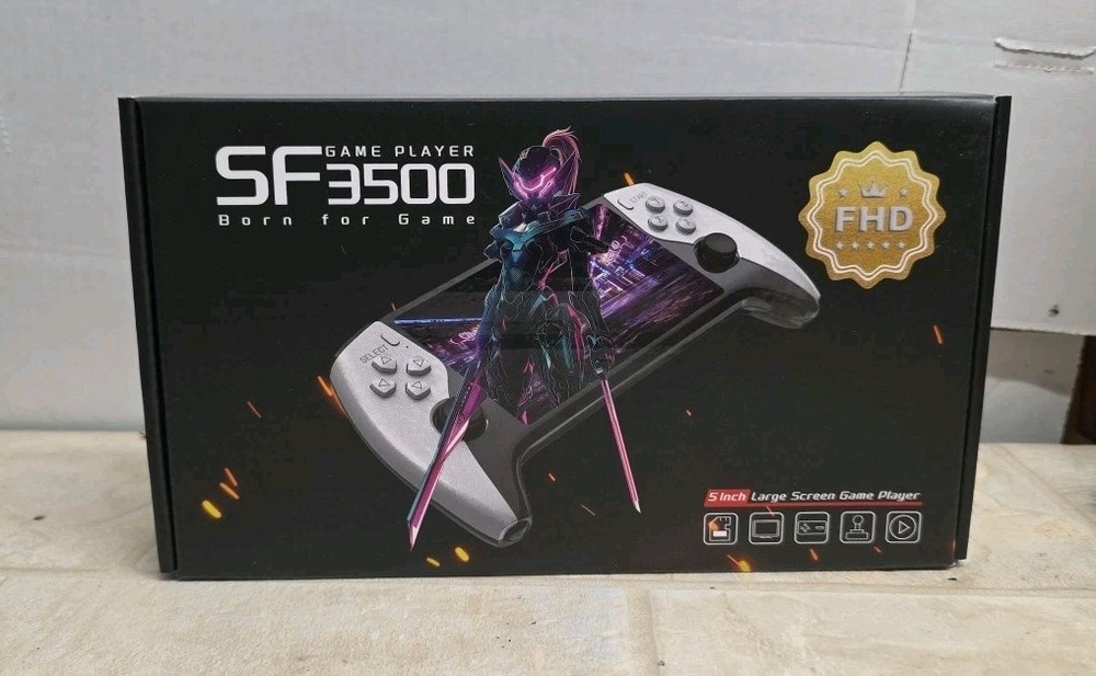 SF3500 Retro Handheld Game Console 5 Inch IPS Screen,20000+ Games, Video Games