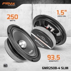4x PRV Audio 6.5″ Midrange Bullet Shallow Car Speaker 4 Ohm 6MR250B-4 SLIM 1000W